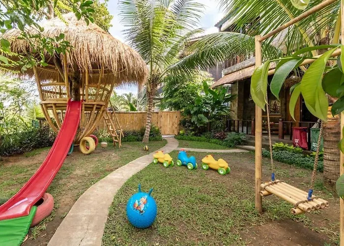 Family Ubud, 2 Bedrooms, Shared Pool, Garden, Rice Field & Jungle Views Ferienhaus *